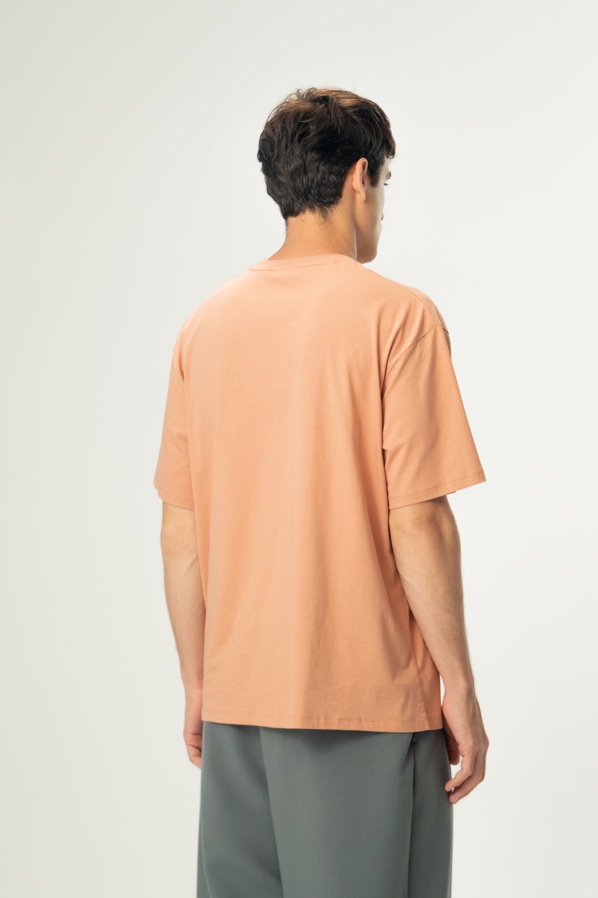 Kızıl Tilki Soft Oversiz Light-Weight T-Shirt - Somon Rengi