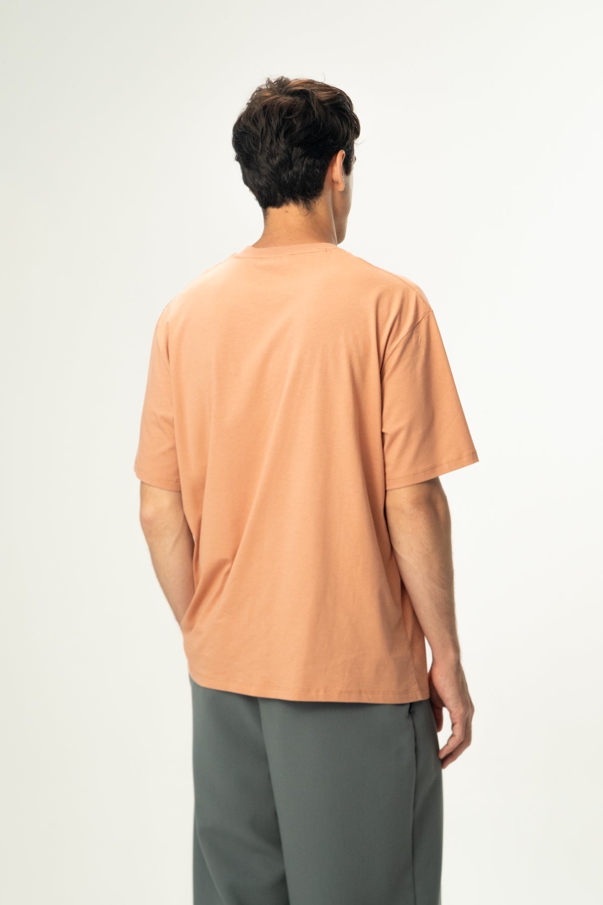 Kızıl Tilki Soft Oversiz Light-Weight T-Shirt - Somon Rengi