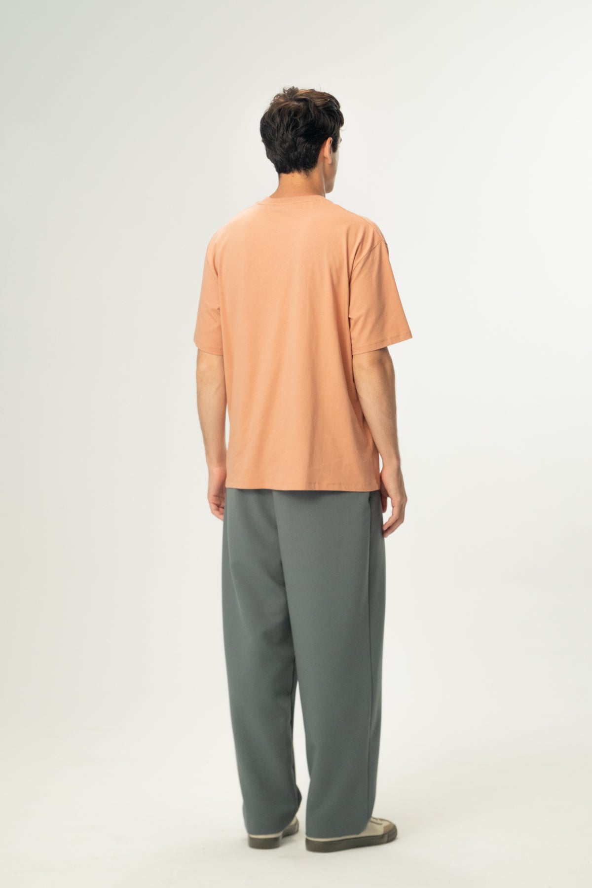 Kızıl Tilki Soft Oversiz Light-Weight T-Shirt - Somon Rengi