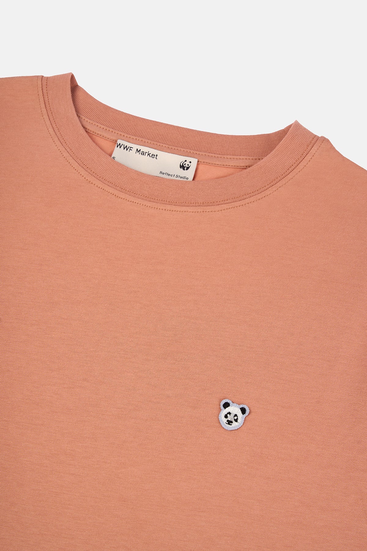 Panda Light-Weight Crop T-Shirt  - Somon Rengi