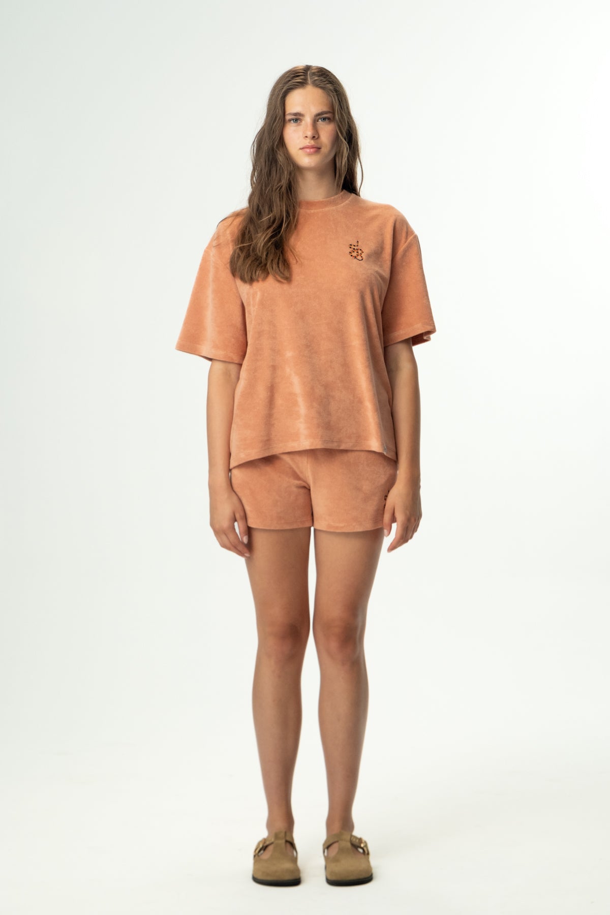 Kızıl Tilki Soft Oversiz Light-Weight T-Shirt - Somon Rengi