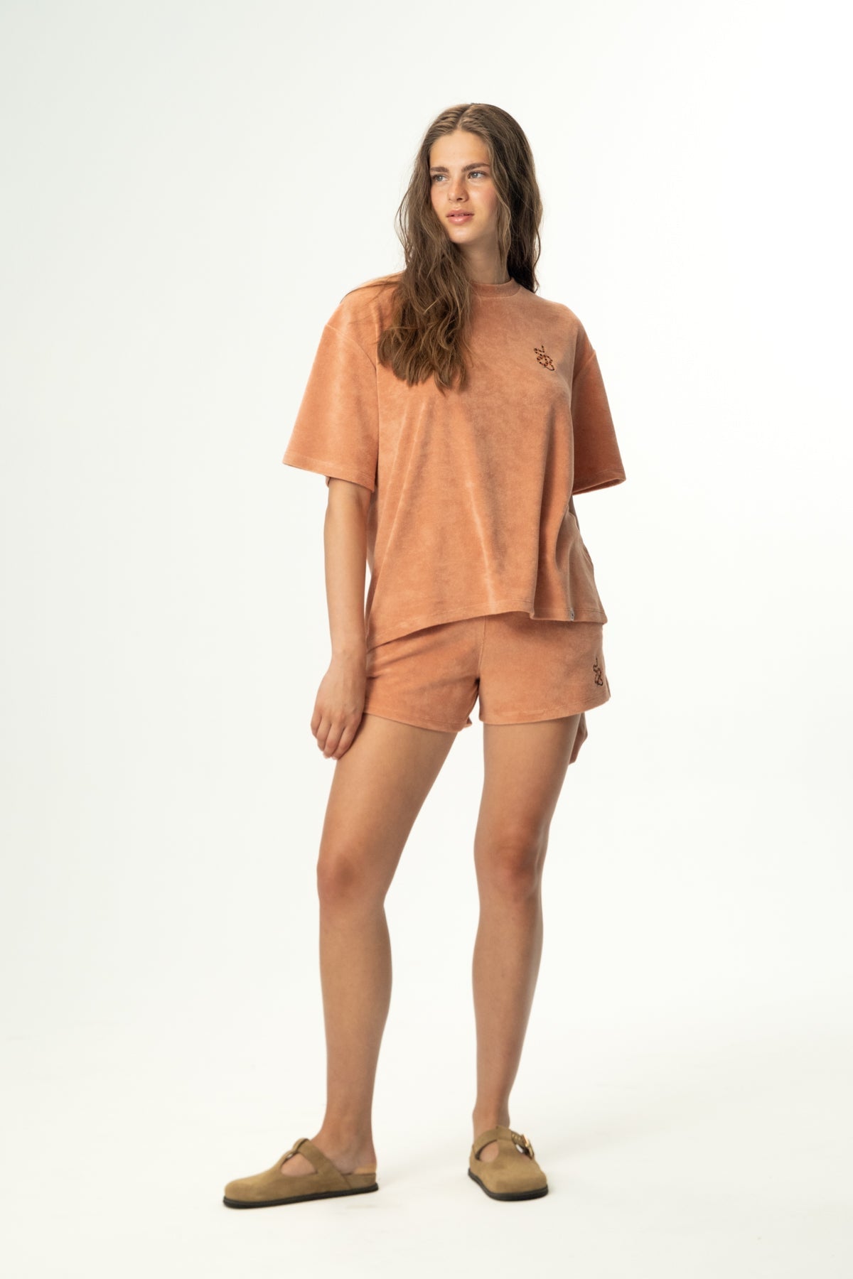 Kızıl Tilki Soft Oversiz Light-Weight T-Shirt - Somon Rengi