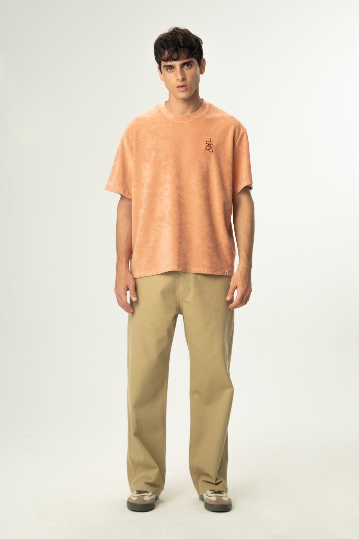 Kızıl Tilki Soft Oversiz Light-Weight T-Shirt - Somon Rengi