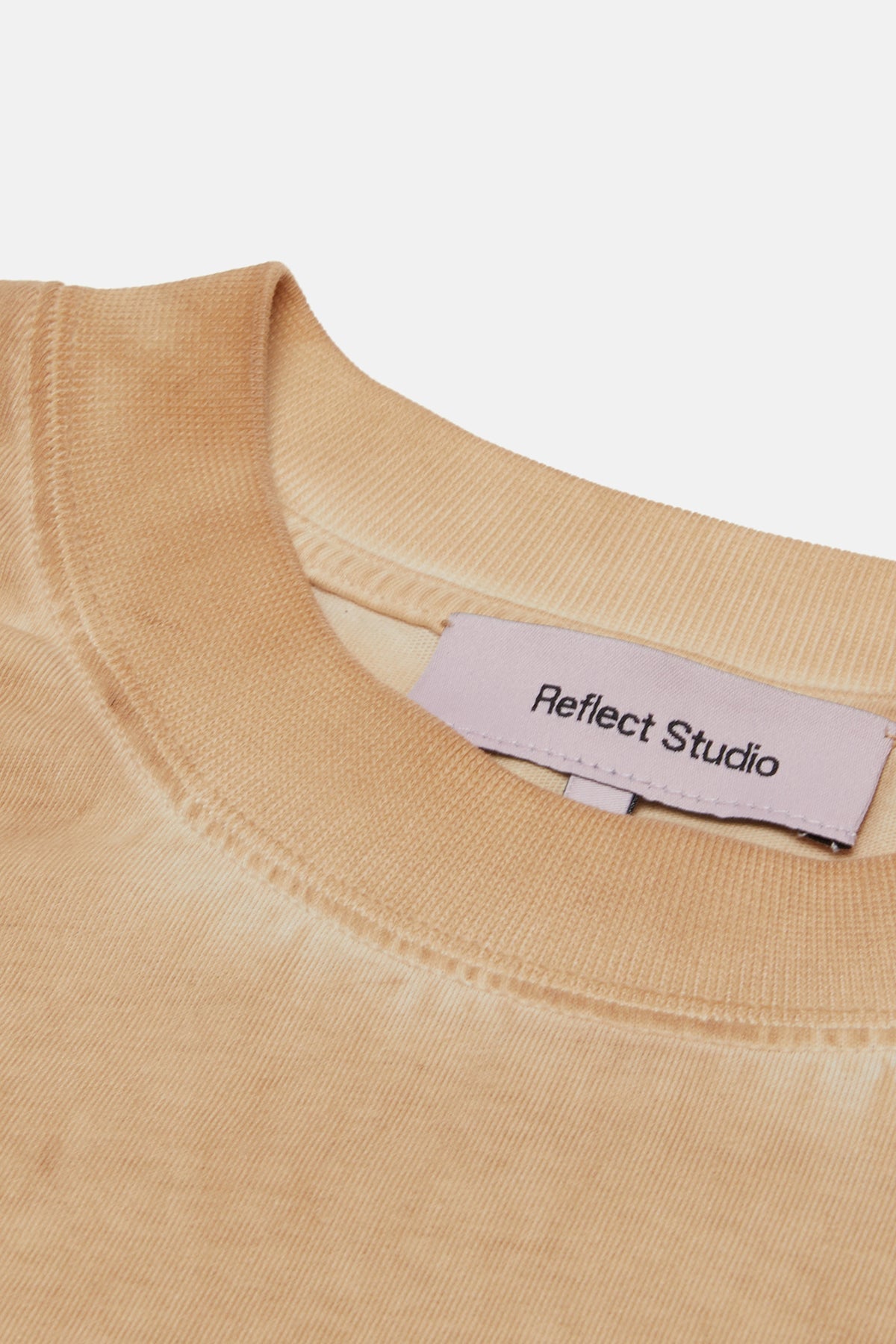 Logo Embroidered Washed T-Shirt - Latte