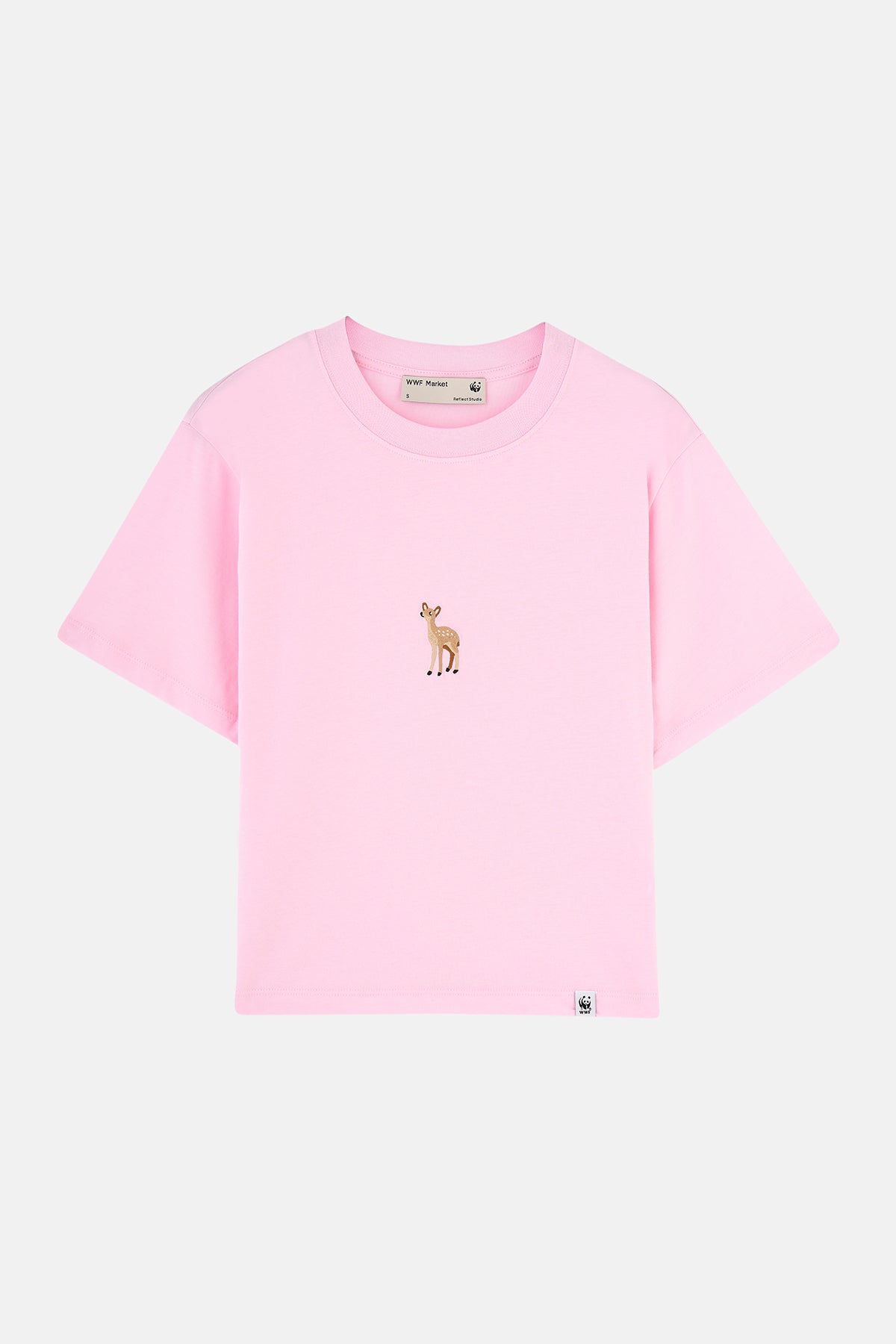 Dağ Ceylanı Light-Weight Kadın T-Shirt  - Pembe