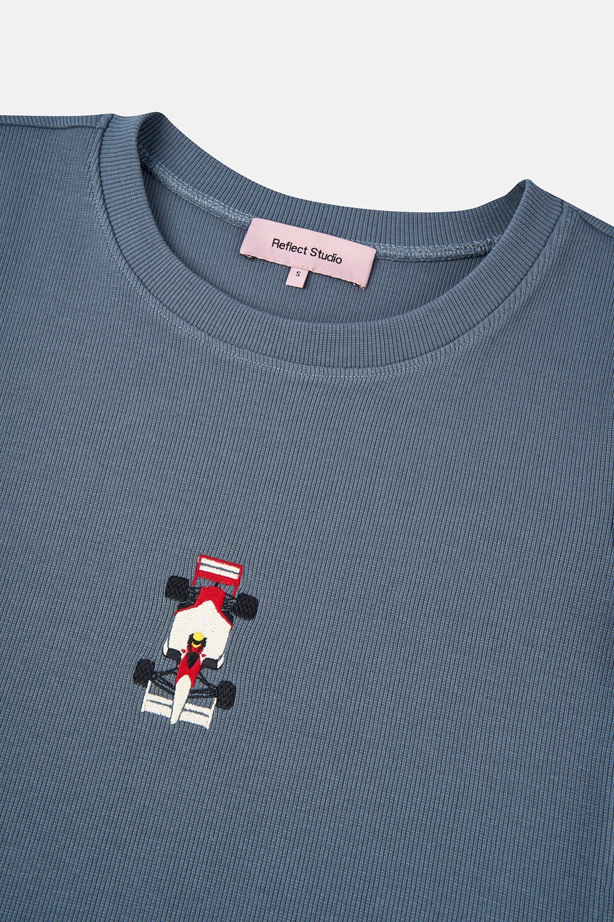 Car #27 Ribana Crop T-Shirt - Antrasit