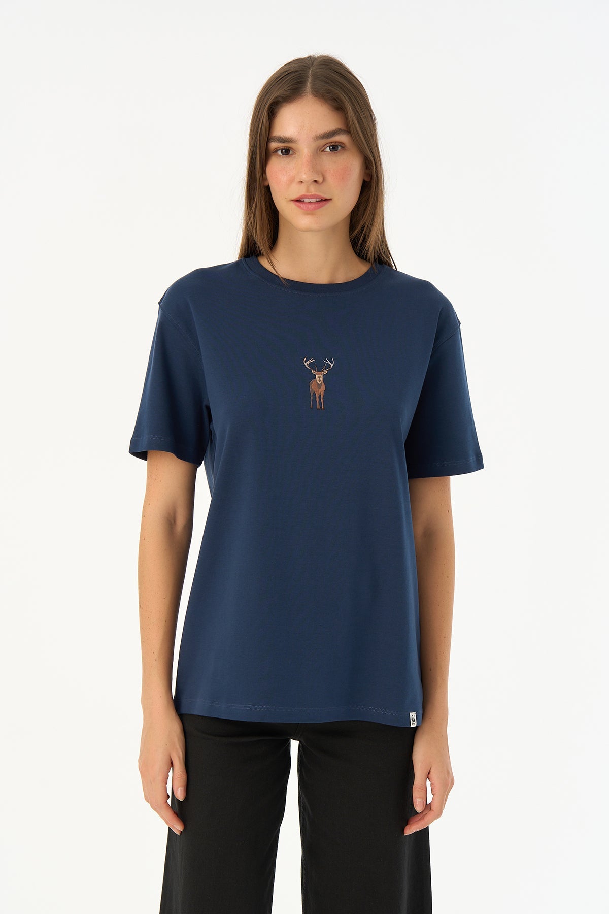 Geyik Premium T-Shirt - Lacivert