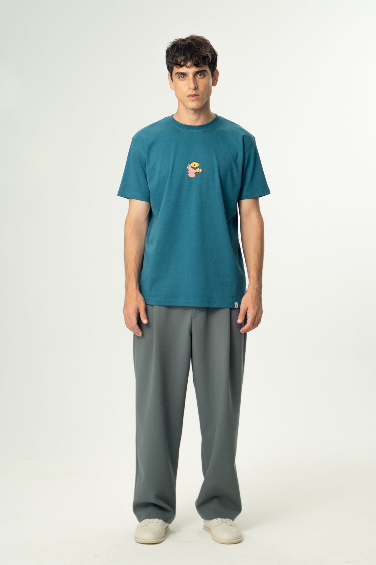 Palyaço Balığı Premium T-Shirt - Petrol Yeşili