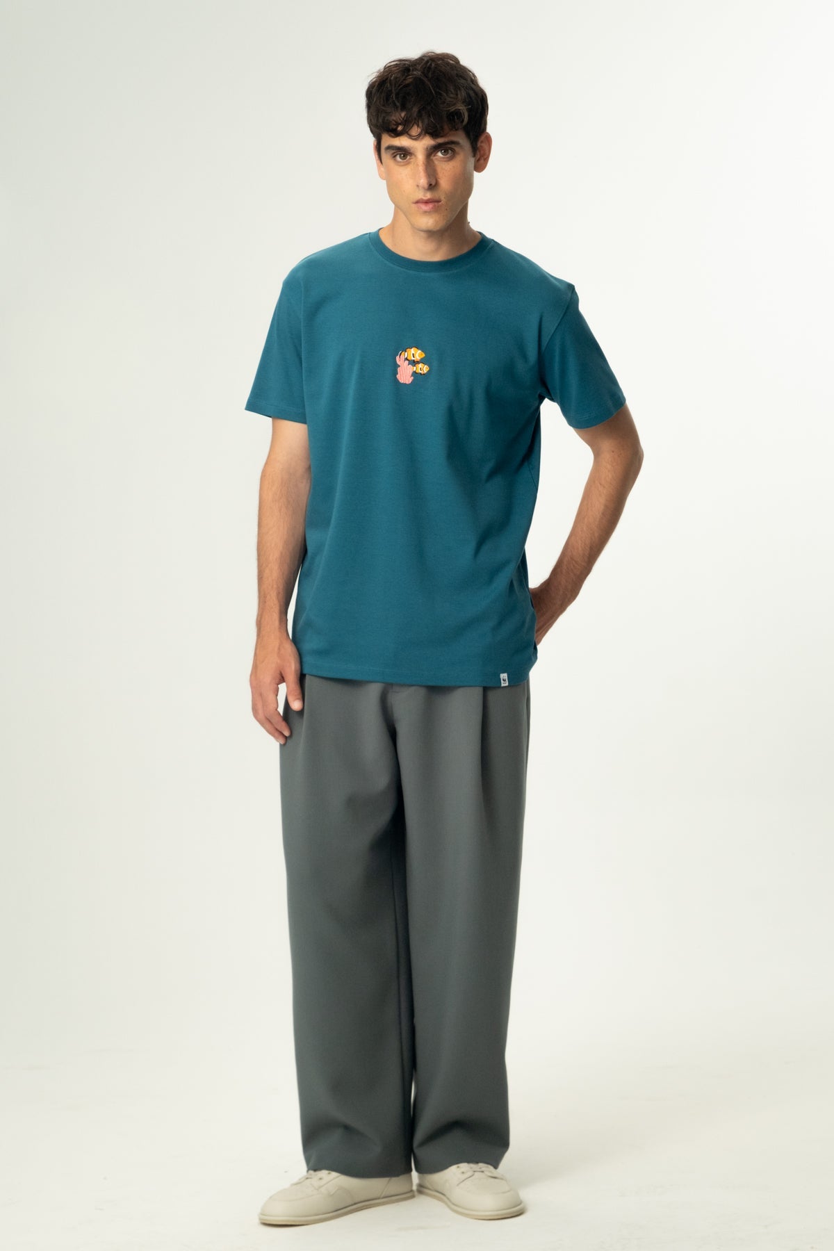 Palyaço Balığı Premium T-Shirt - Petrol Yeşili