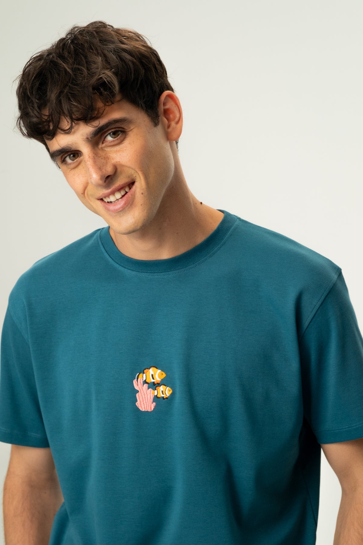 Palyaço Balığı Premium T-Shirt - Petrol Yeşili