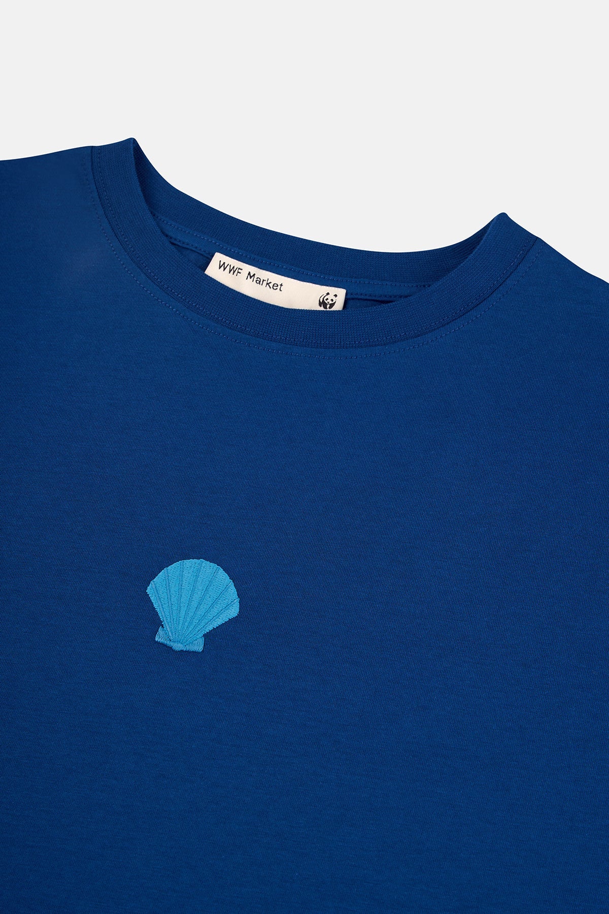 Deniz Kabuğu Light-Weight Crop T-Shirt  - Lacivert