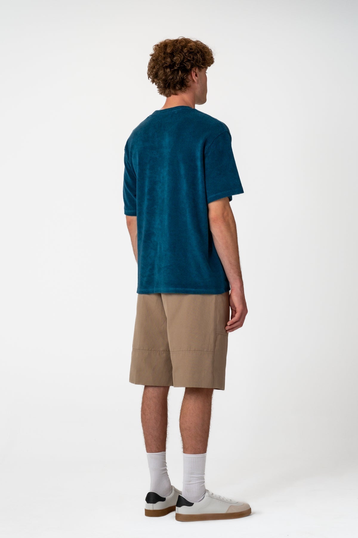 Panda Oversize Terry T-Shirt - Petrol Yeşili