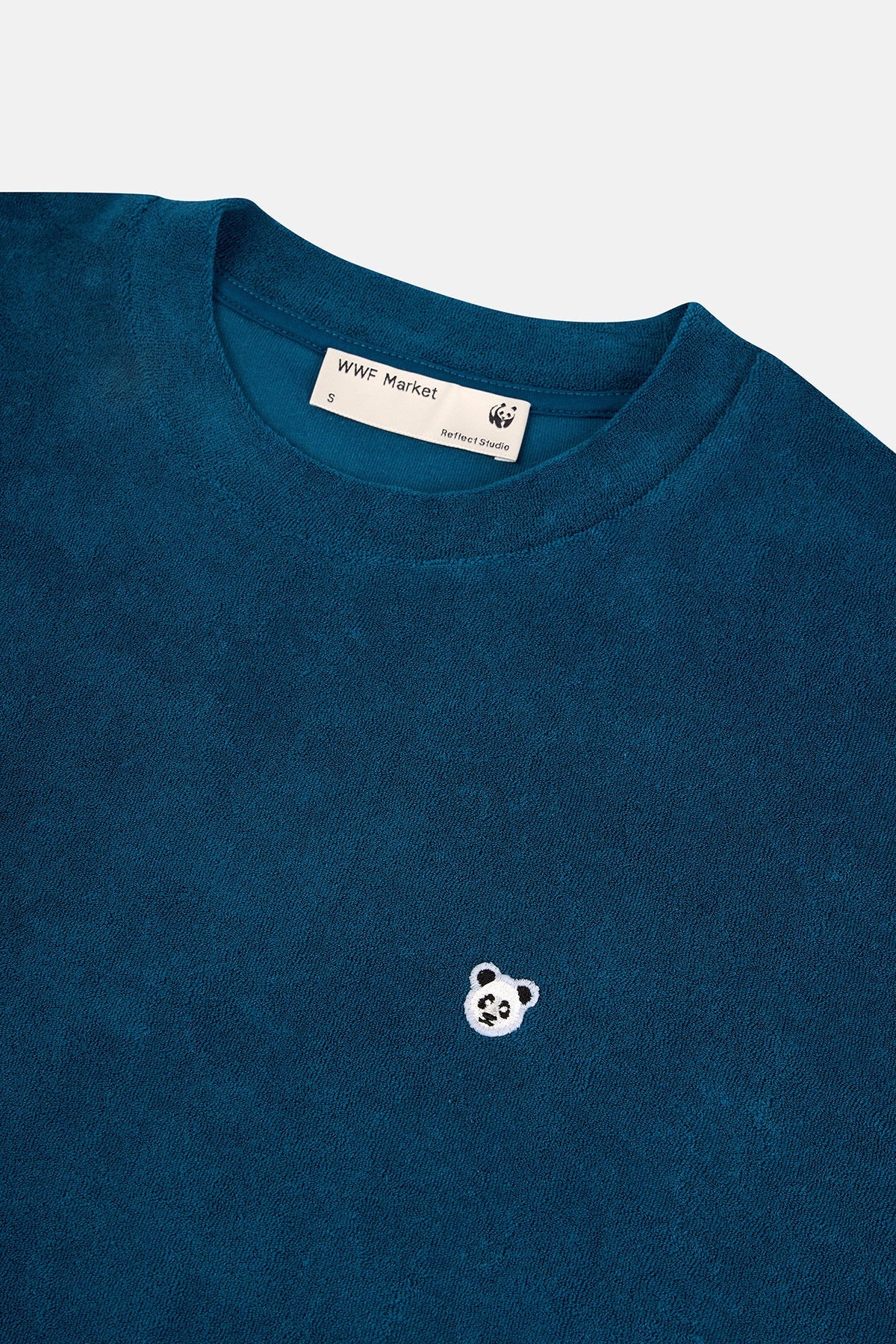 Panda Oversize Terry T-Shirt - Petrol Yeşili