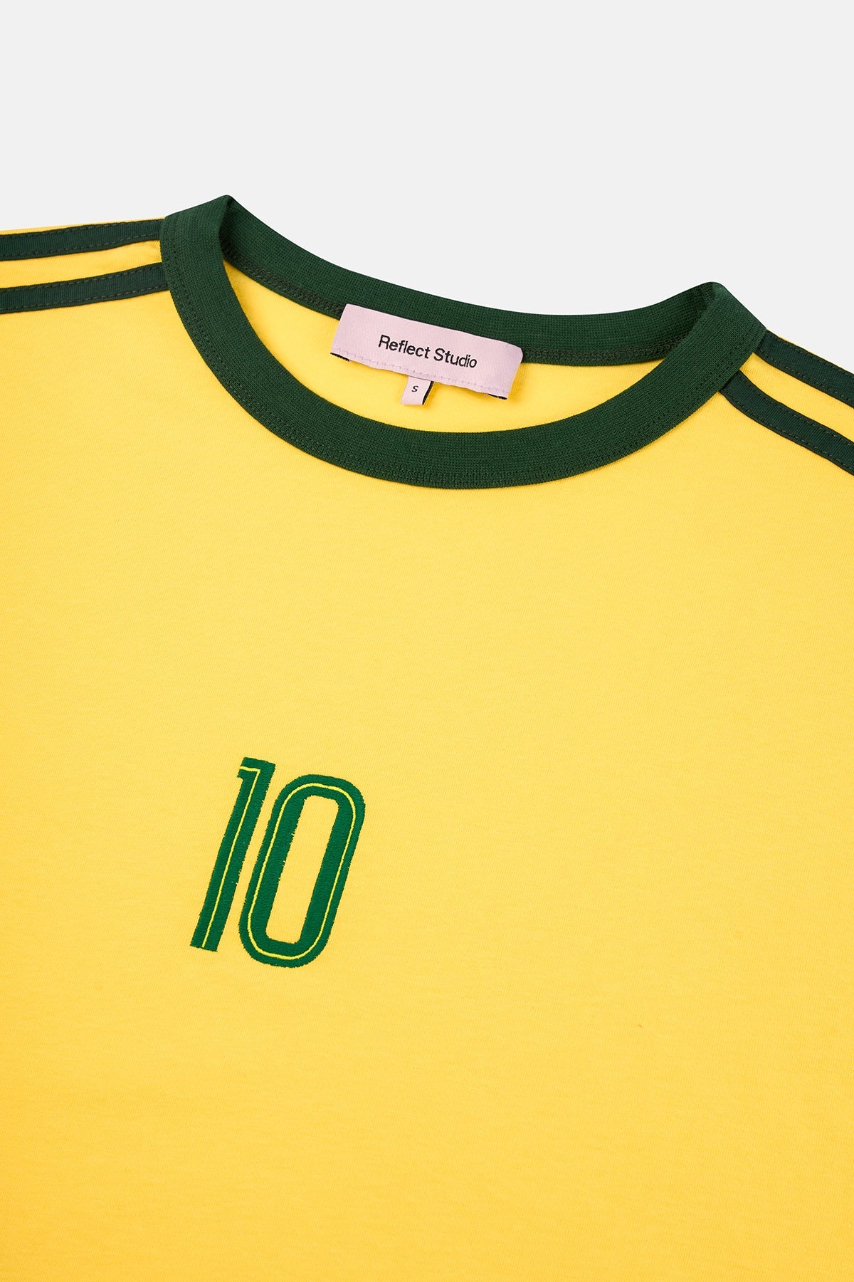 Samba 10 Light-Weight Crop T-Shirt  - Sarı