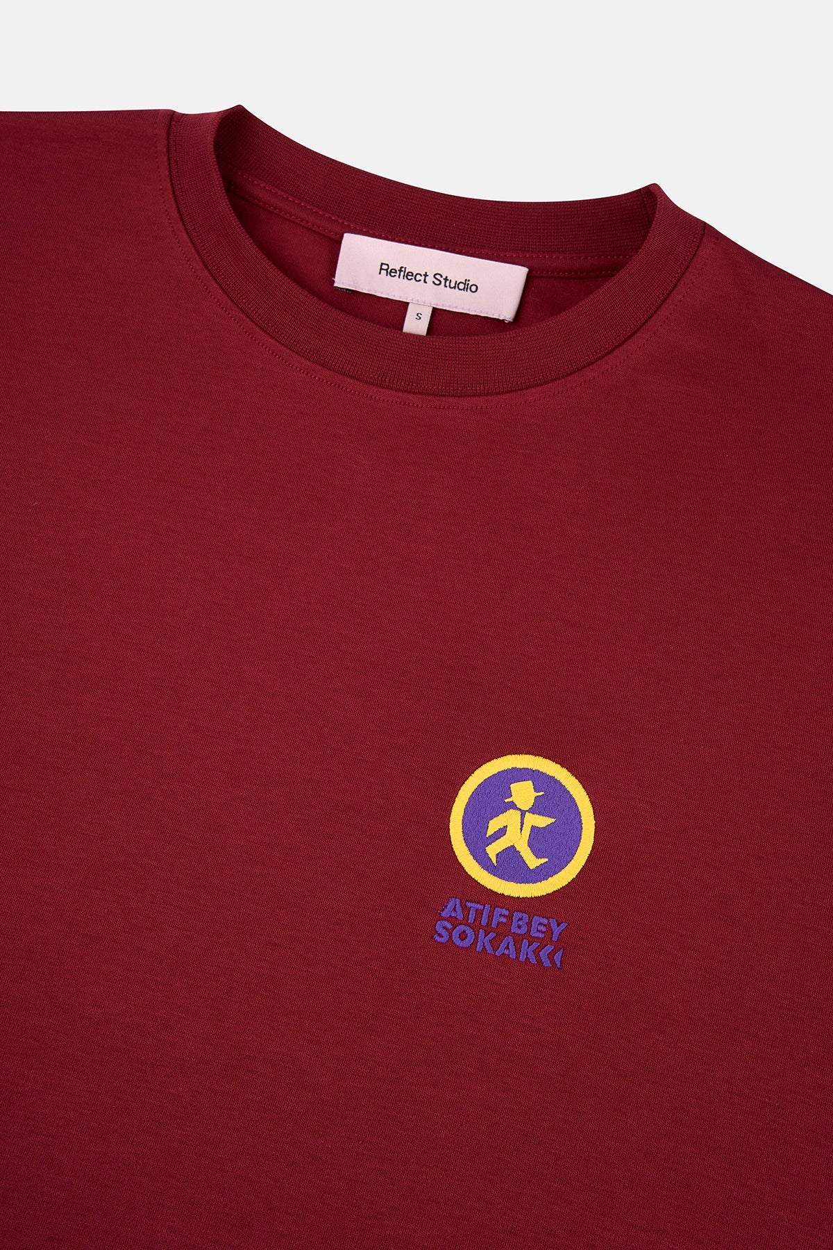 Atıf Bey Logo Premium T-shirt - Bordo