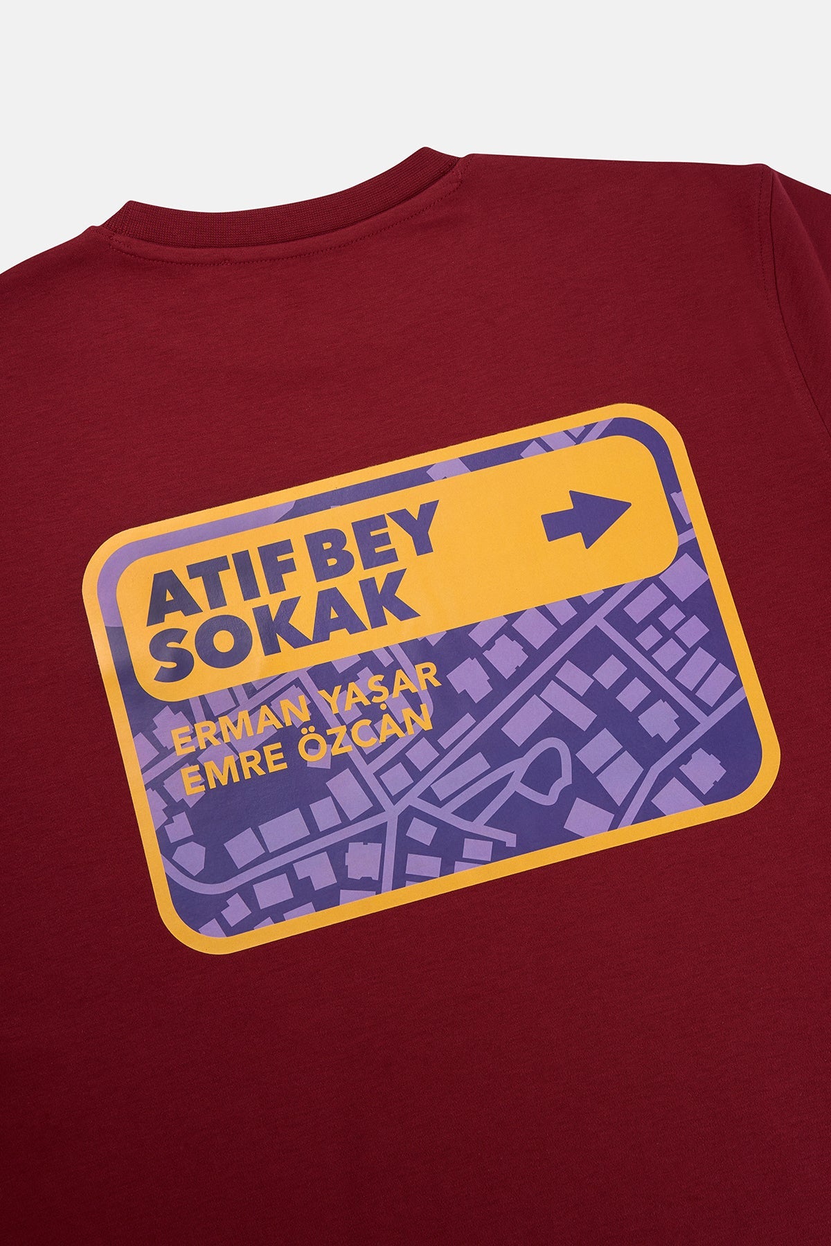 Atıf Bey Logo Premium T-shirt - Bordo