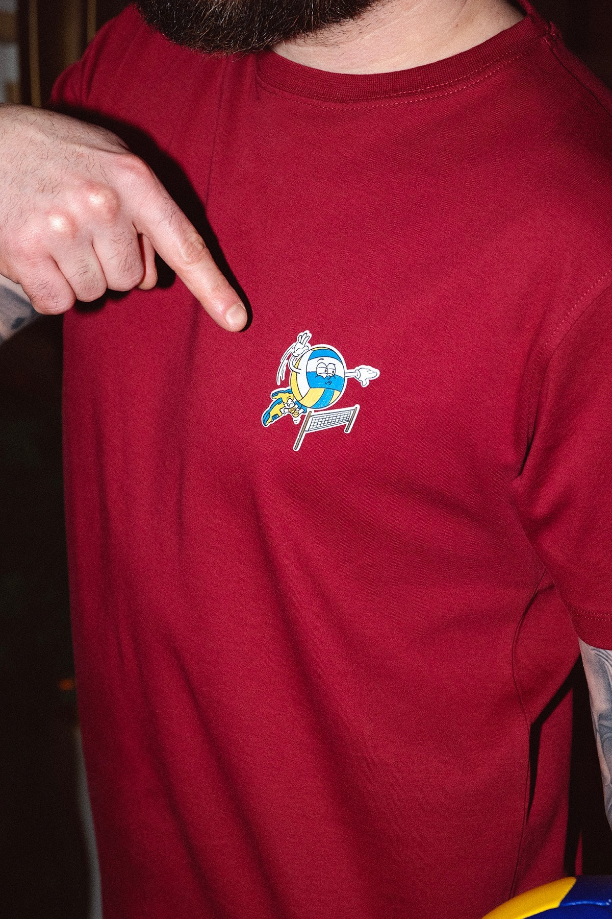 Voleybol Nesli Logo Premium T-shirt - Bordo