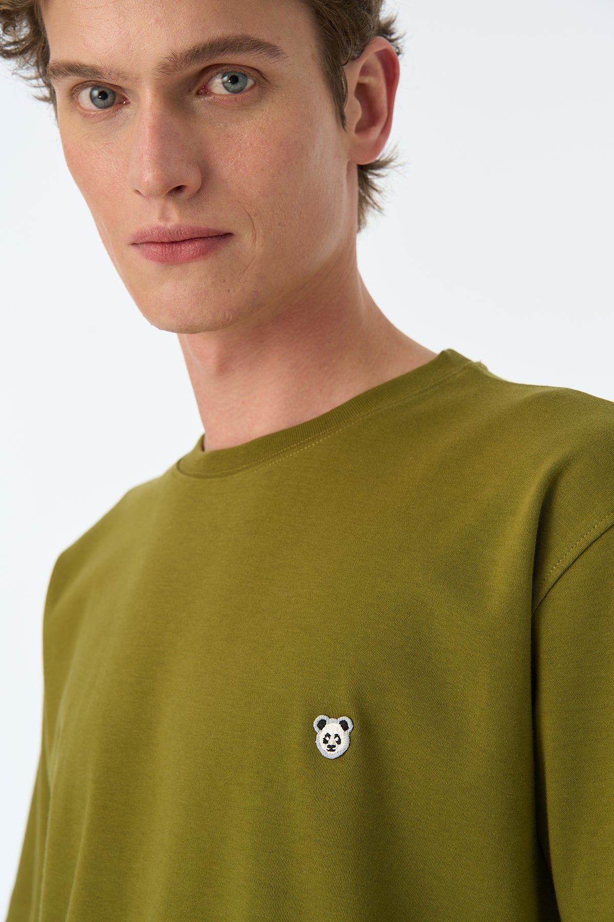 Panda Premium T-Shirt - Haki