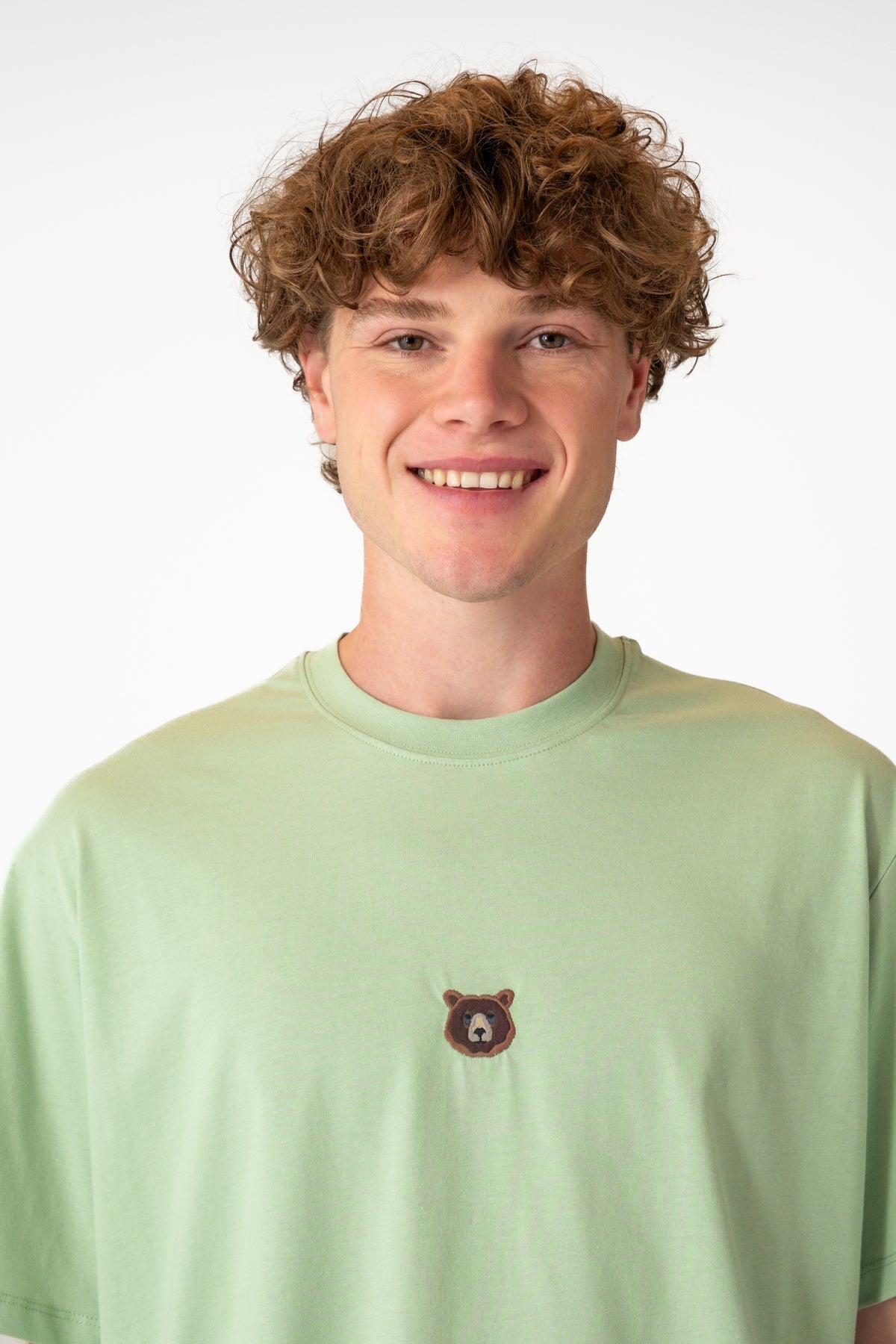 Bozayı Soft Oversize Light-Weight T-Shirt - Açık Yeşil