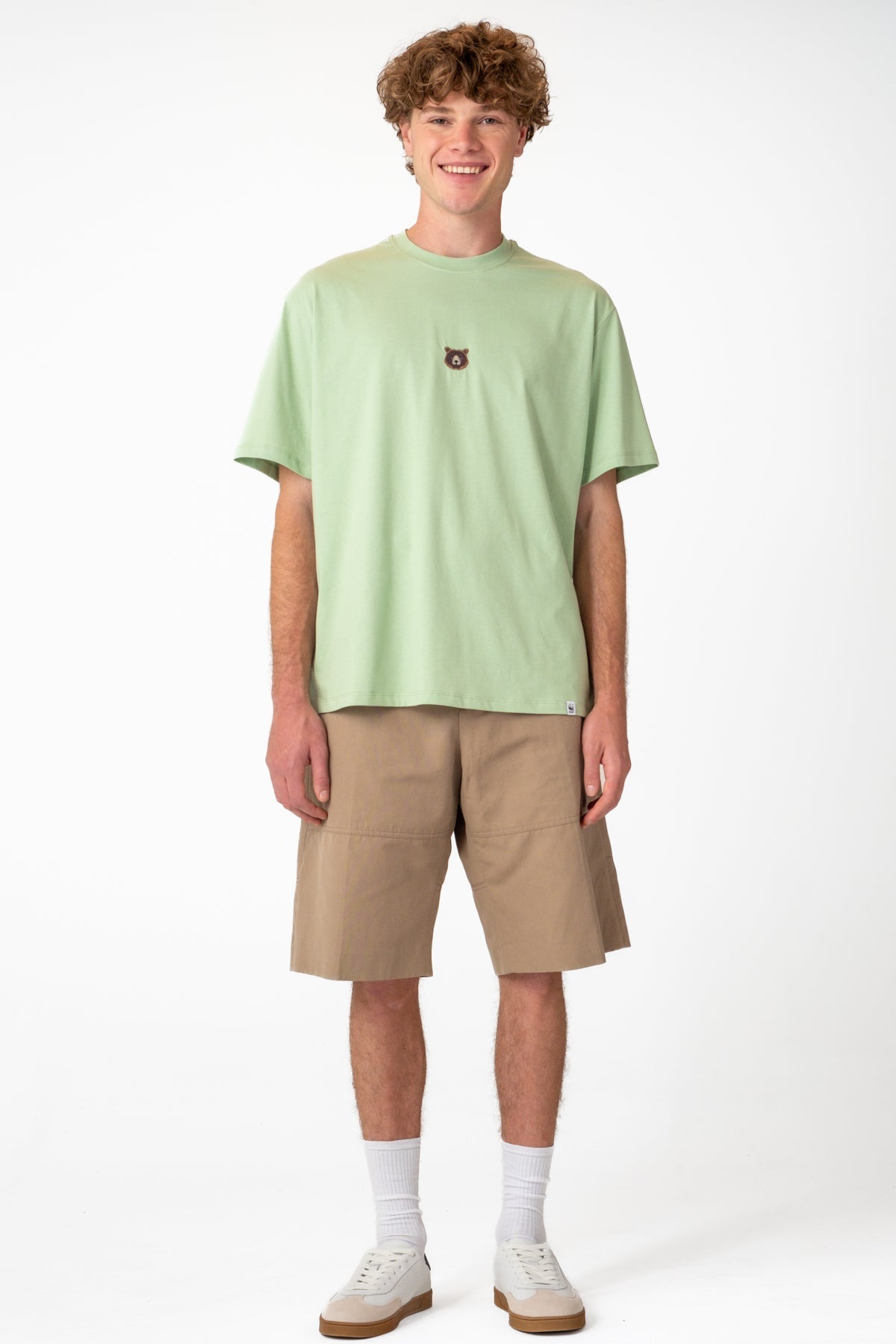 Bozayı Soft Oversize Light-Weight T-Shirt - Açık Yeşil