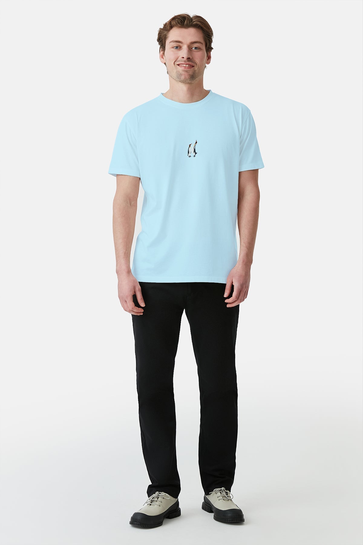 İmparator Penguen Light-Weight T-Shirt - Açık Mavi