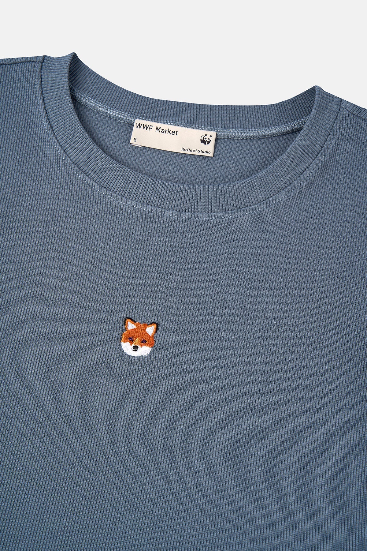 Kızıl Tilki Ribana Crop T-Shirt - Antrasit