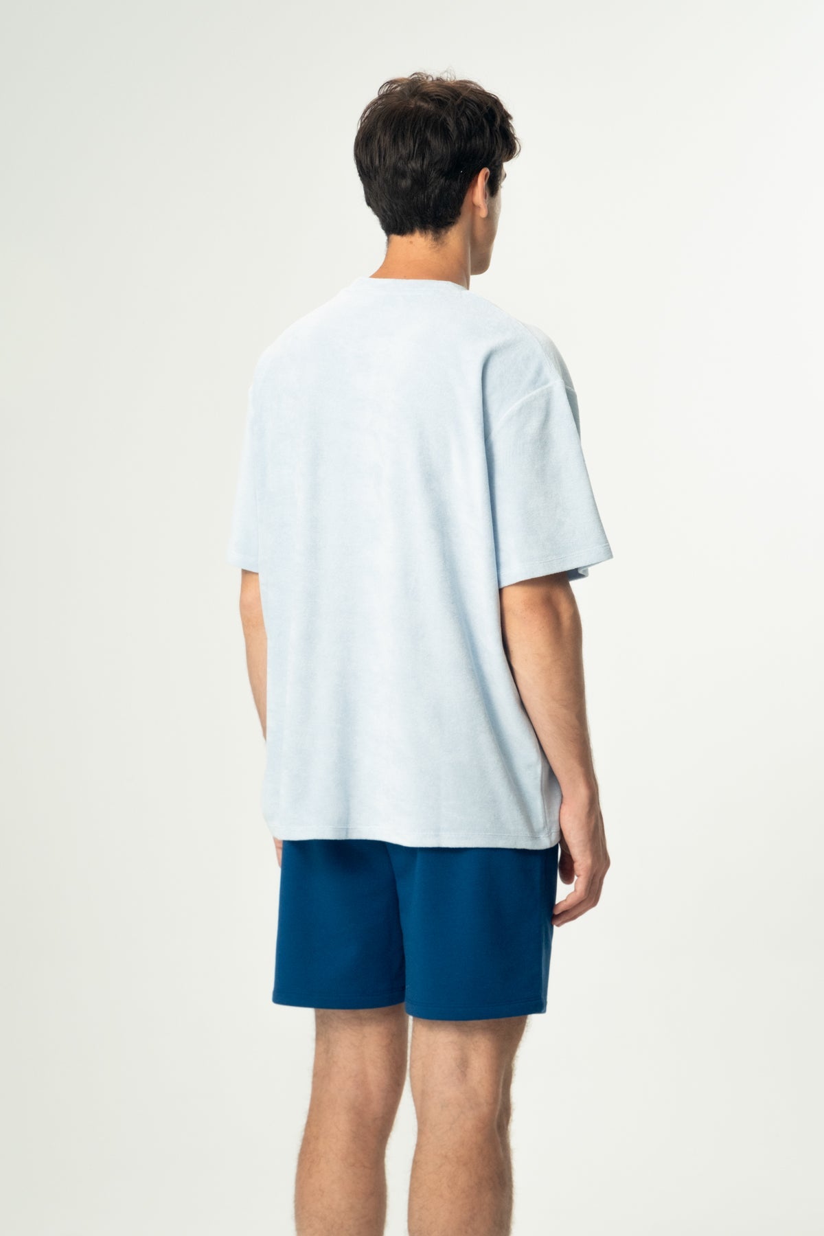 Yengeç Oversize Terry T-Shirt - Açık Mavi