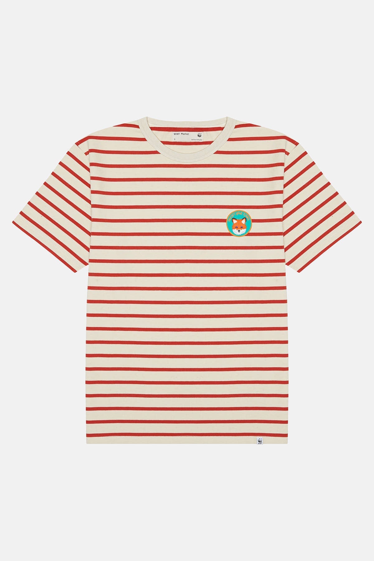 Kızıl Tilki Çizgili T-Shirt - Kırmızı