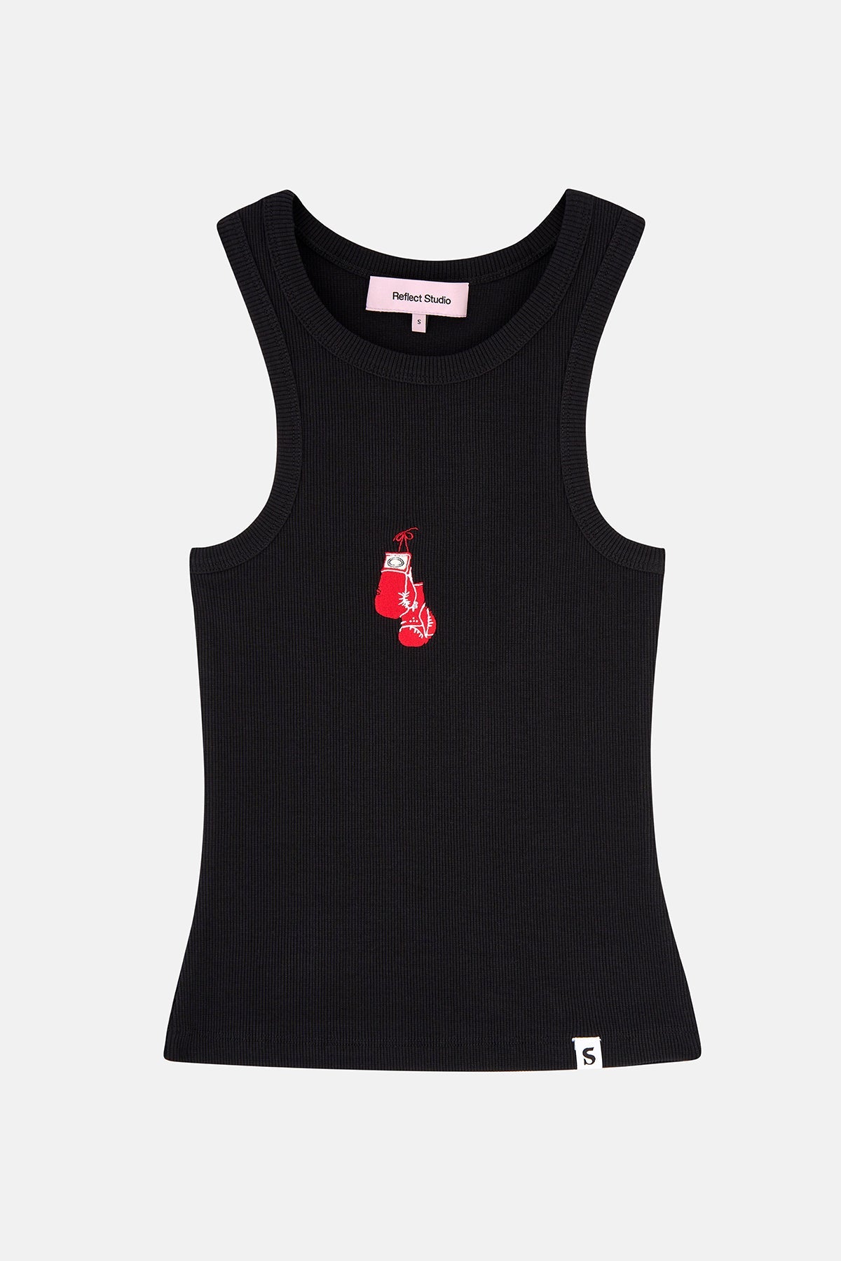 Boxing Gloves Ribana Halter Yaka Atlet - Siyah