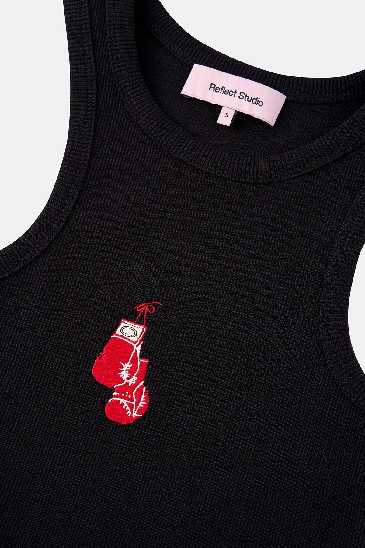 Boxing Gloves Ribana Halter Yaka Atlet - Siyah