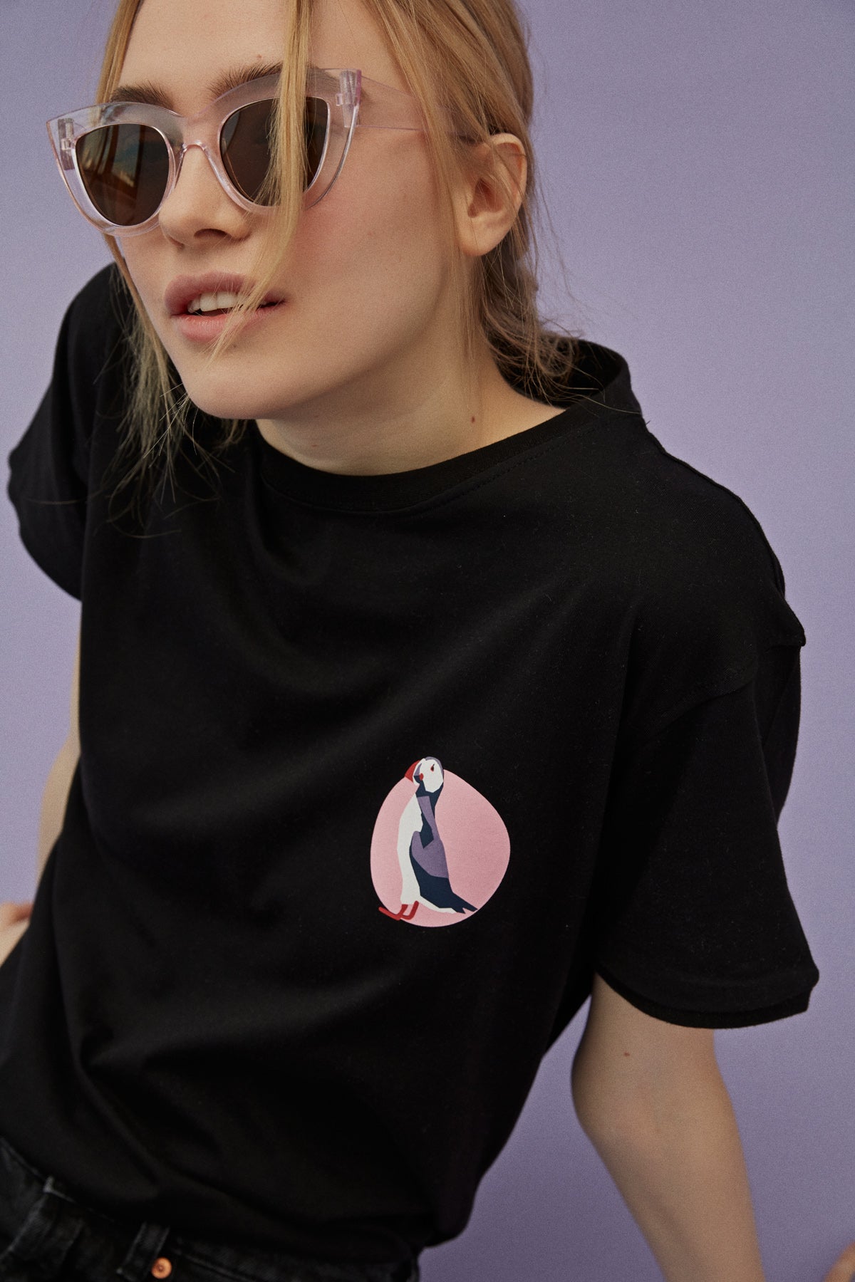 Puffin Soft T-Shirt - Siyah