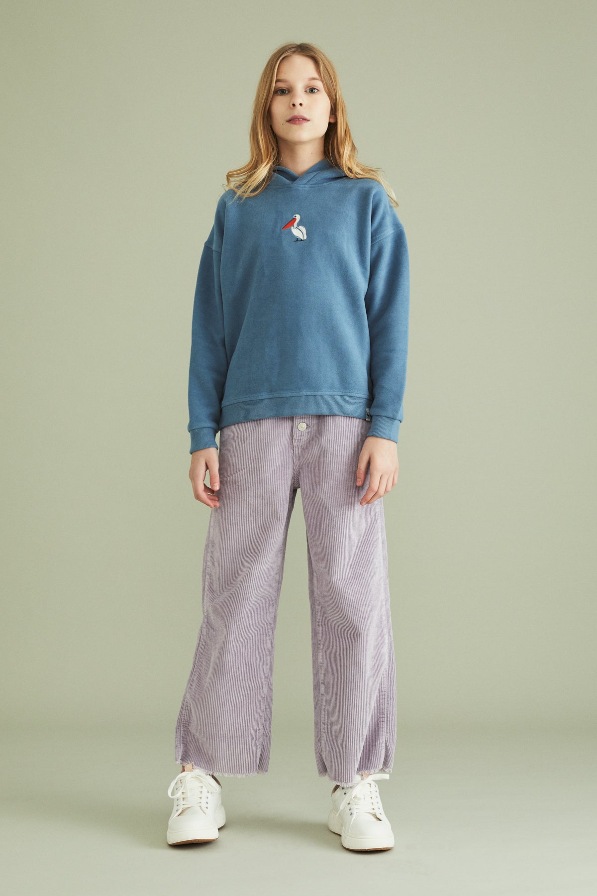 Tepeli Pelikan SuperSoft Hoodie - Açık Mavi