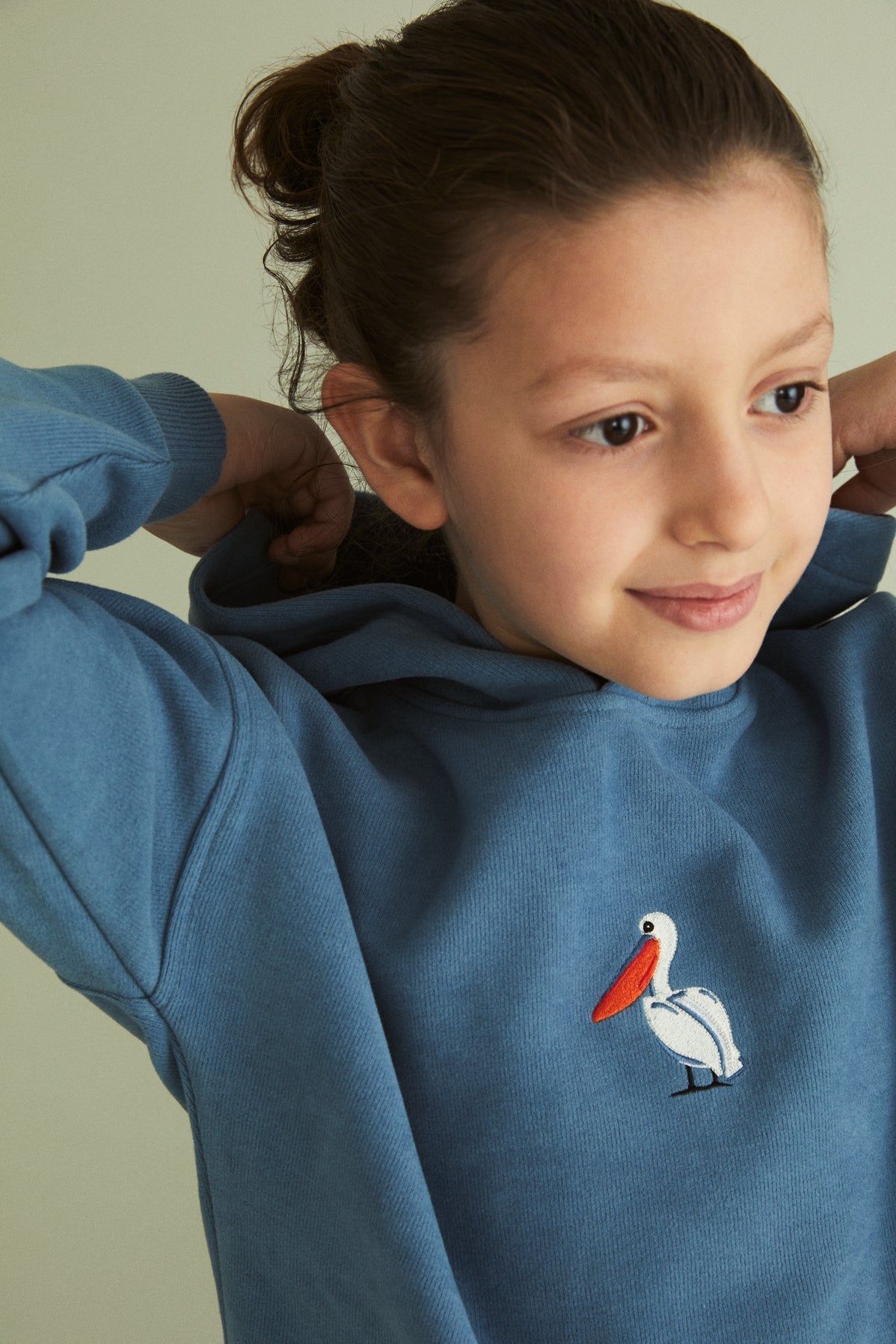 Tepeli Pelikan SuperSoft Hoodie - Açık Mavi