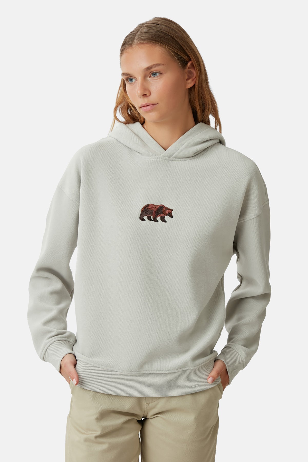 Bozayı SuperSoft Hoodie - Açık Gri