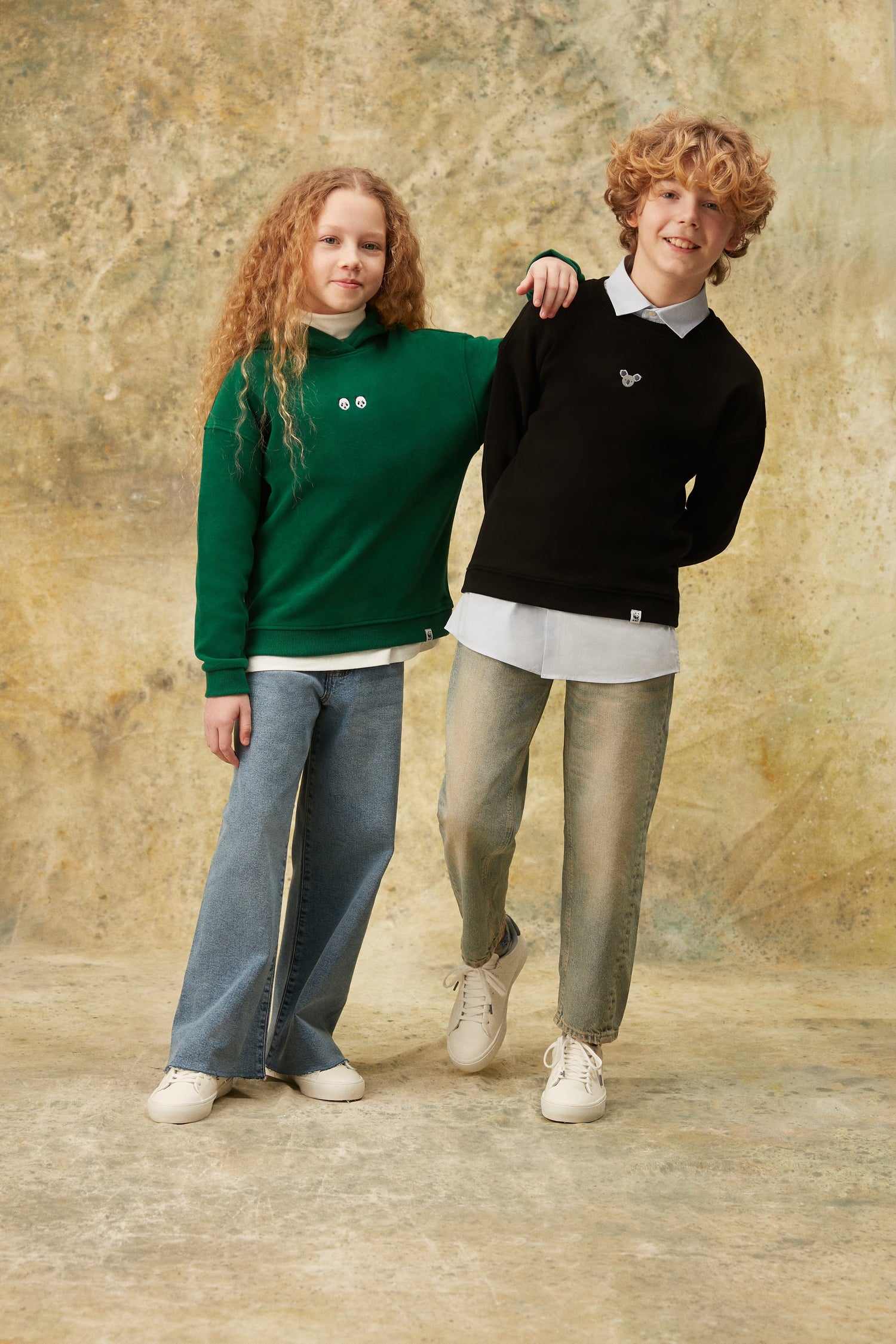 Chi & Chi SuperSoft Çocuk Hoodie - Nefti Yeşil