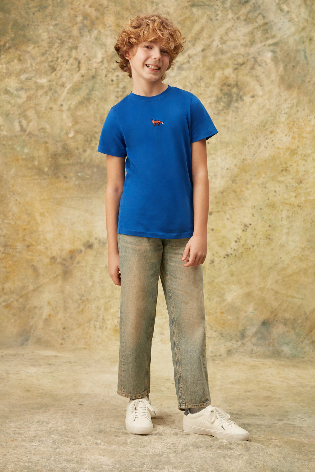 Kızıl Tilki Soft Çocuk T-Shirt - Saks Mavi