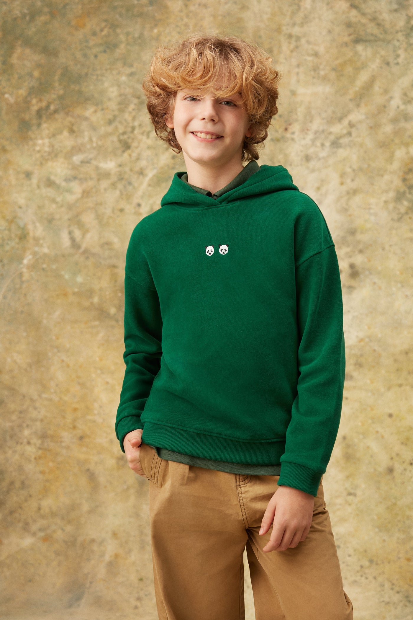 Chi & Chi SuperSoft Çocuk Hoodie - Nefti Yeşil