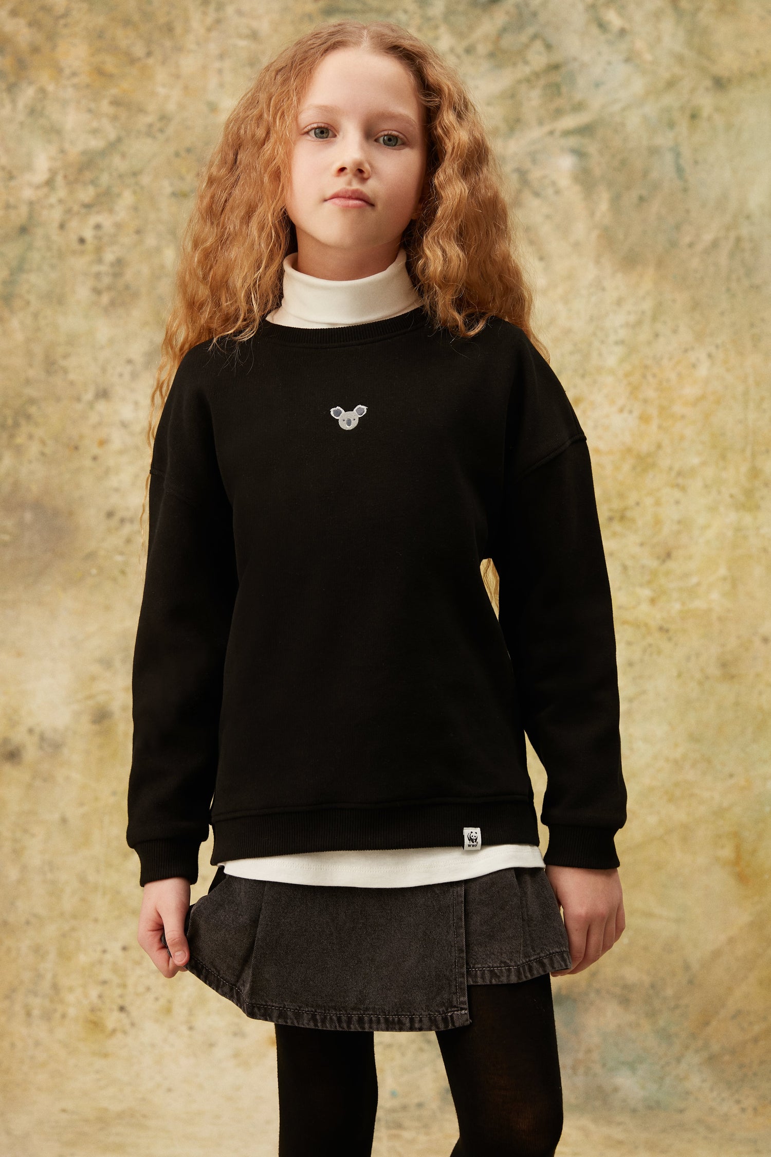 Koala SuperSoft Çocuk Sweatshirt - Siyah