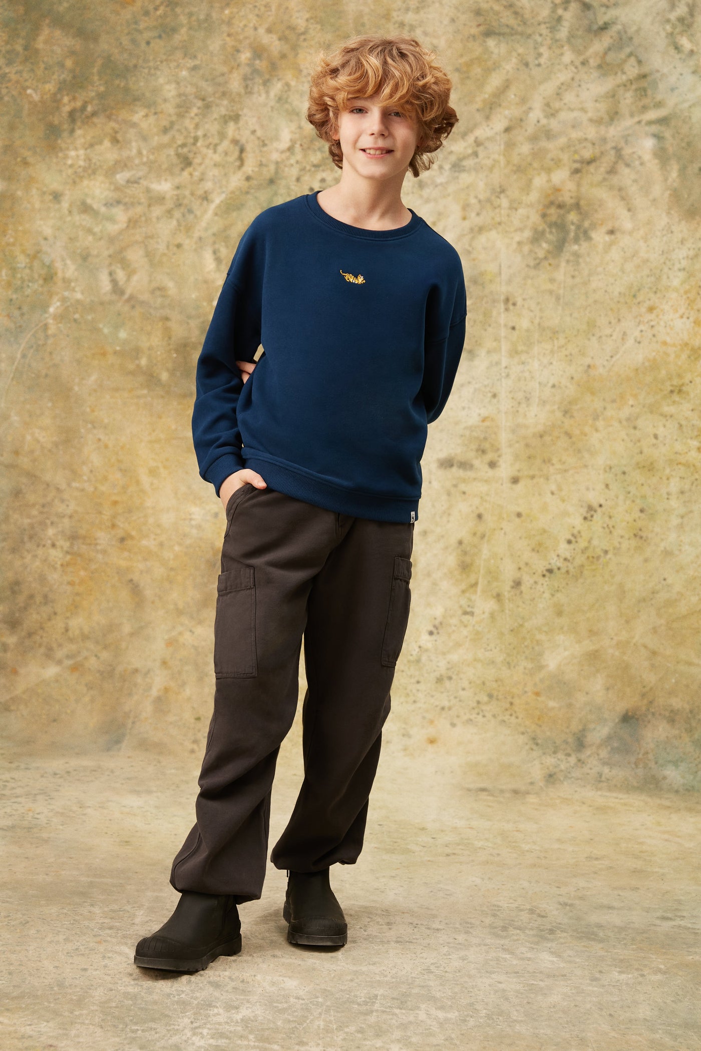 Kaplan SuperSoft Çocuk Sweatshirt - Lacivert