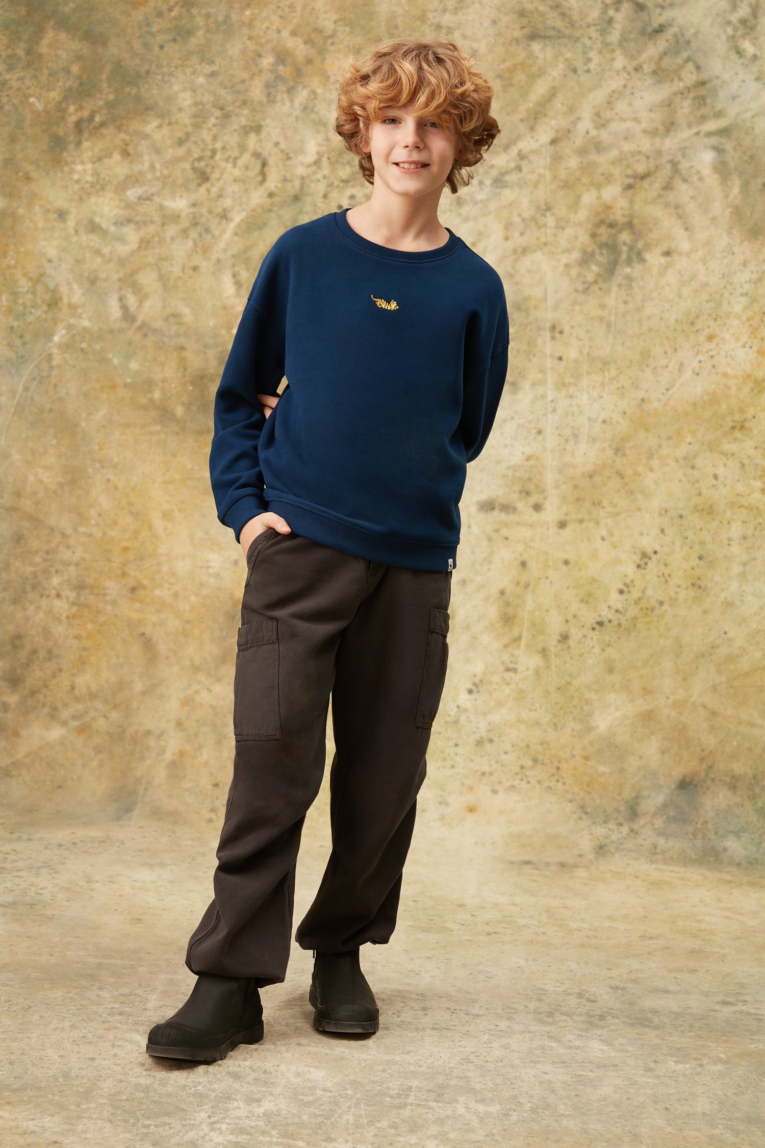 Kaplan SuperSoft Çocuk Sweatshirt - Lacivert